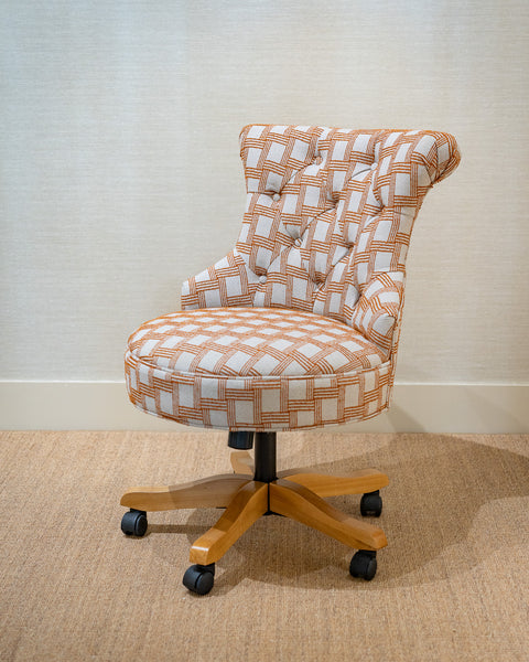 Selma Office Chair in Jim Thompson Cestino henna