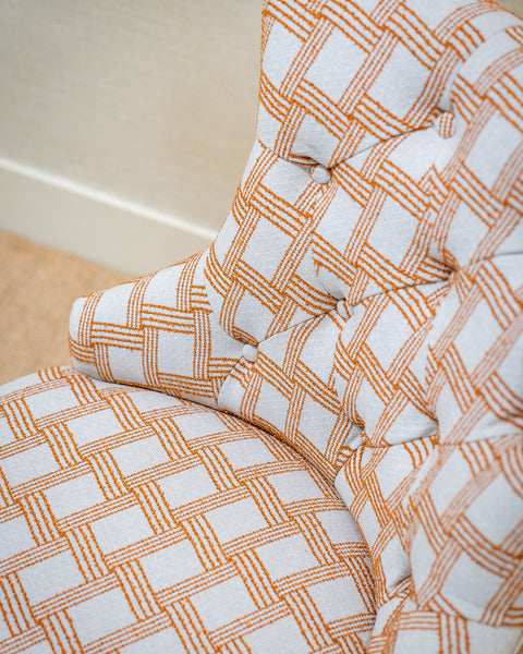 Selma Office Chair in Jim Thompson Cestino henna