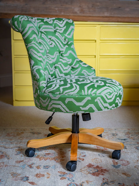 Bespoke Selma Home Office Upholstered Desk Chair Any Fabric