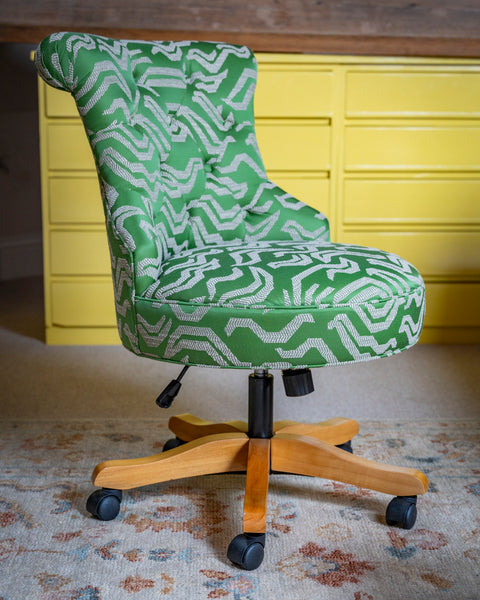 Bespoke Selma Home Office Upholstered Desk Chair Any Fabric