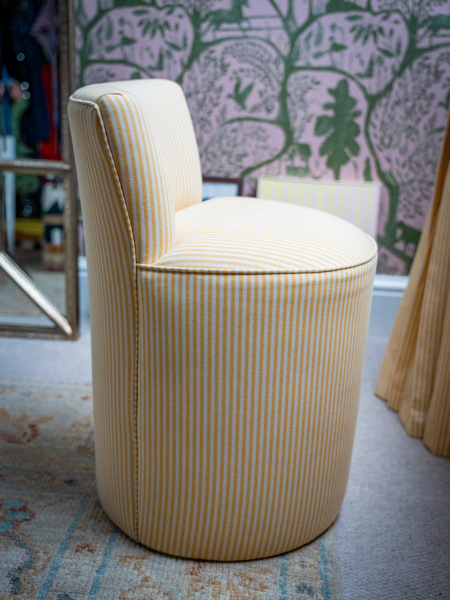 Sandy Dressing Table Stool With Back In Any Fabric