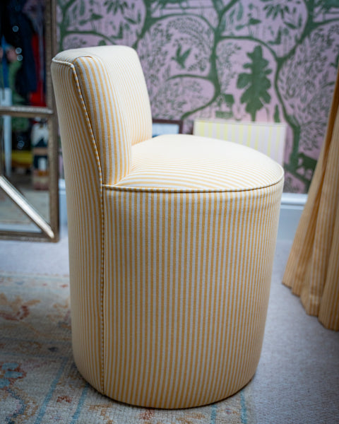 Sandy Dressing Table Stool With Back In Any Fabric