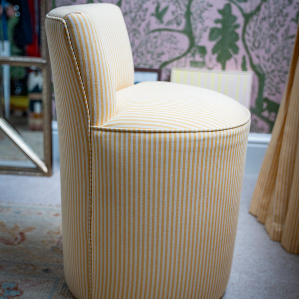 Sandy Dressing Table Stool With Back In Any Fabric