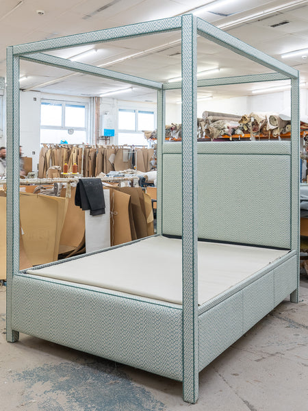 Darcy Upholstered Four Poster Bed Frame
