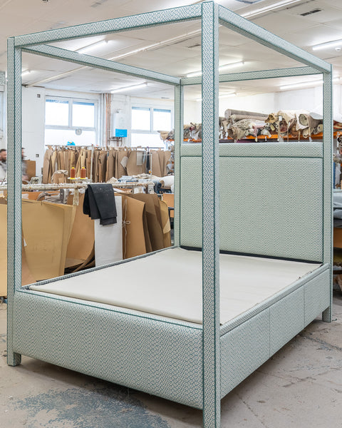 Darcy Upholstered Four Poster Bed Frame