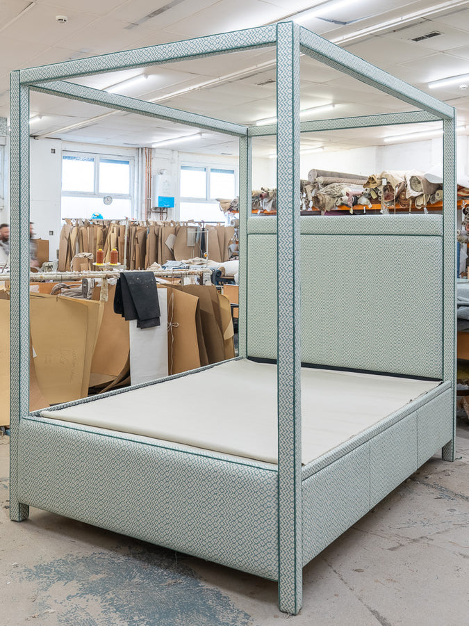 Darcy Upholstered Four Poster Bed Frame