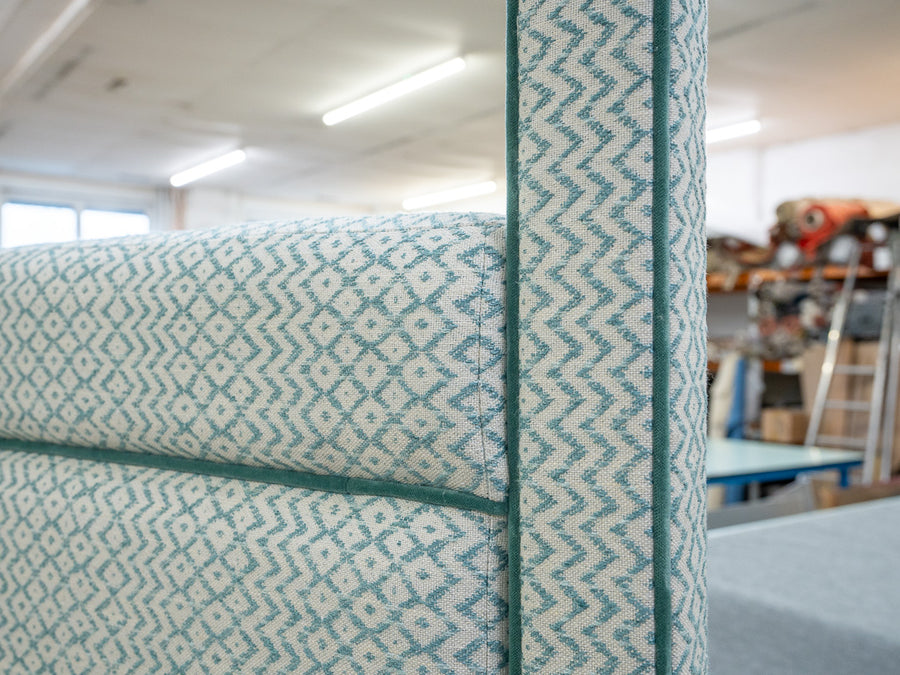 Darcy Upholstered Four Poster Bed Frame