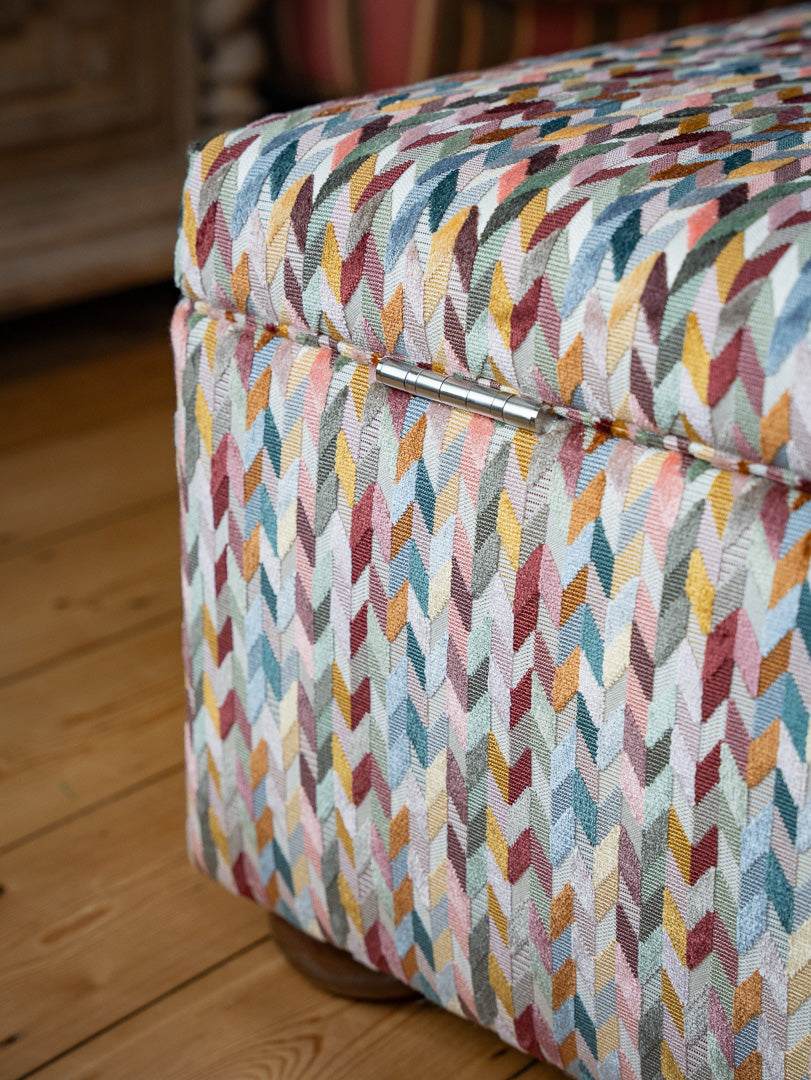 Bespoke Nora Storage Ottoman Footstool In Any Fabric