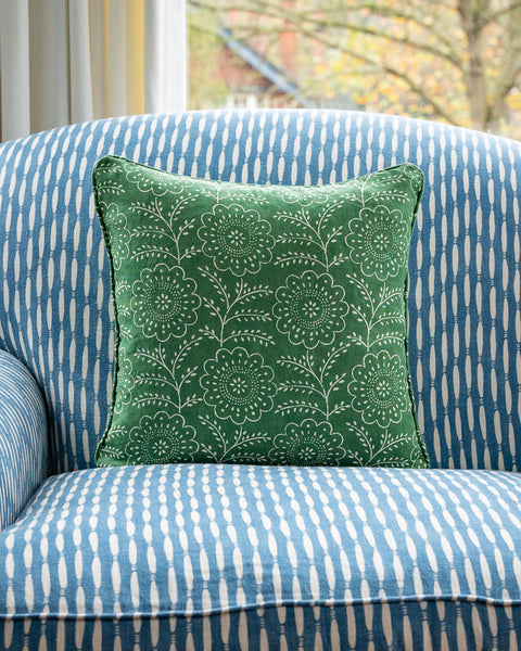 Green Square Cushion