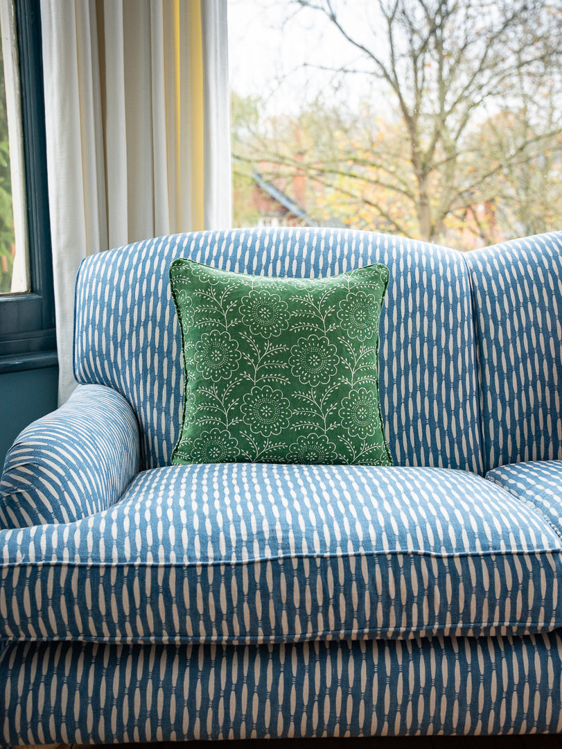 Green Square Cushion