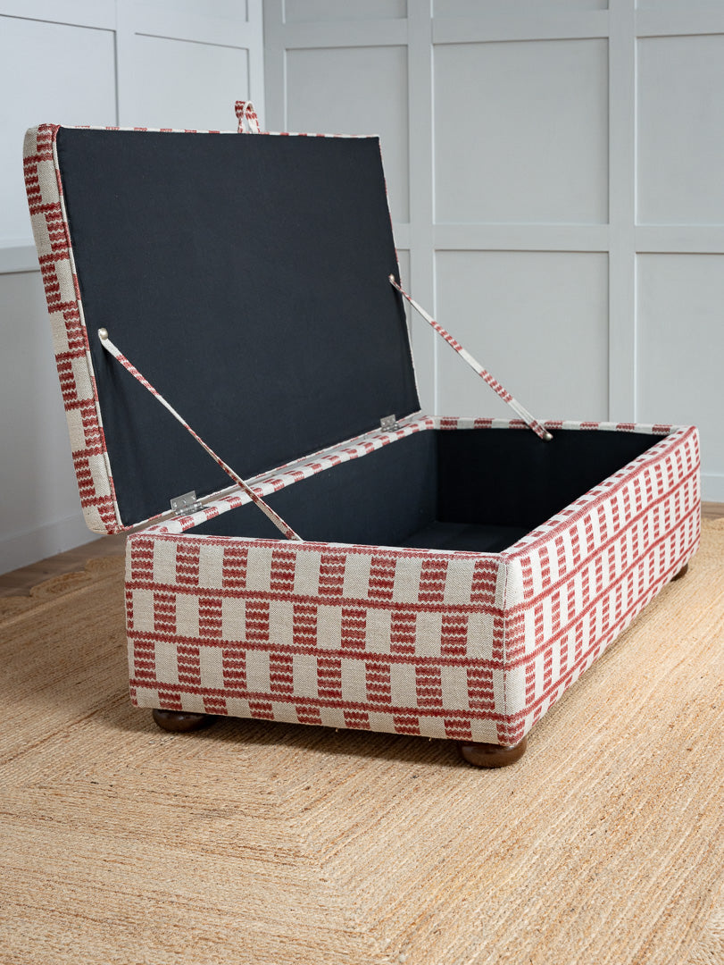 Bespoke Nora Storage Ottoman Footstool In Any Fabric