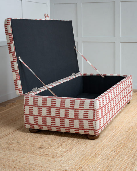 Bespoke Nora Storage Ottoman Footstool In Any Fabric