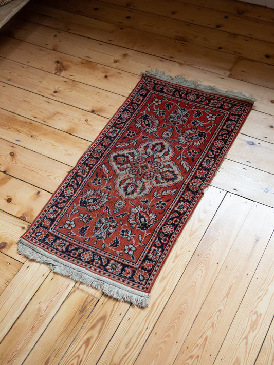 Beautiful Vintage Persian Rug | Wonderful Patina & Colours | 110 x 60cm (#7)