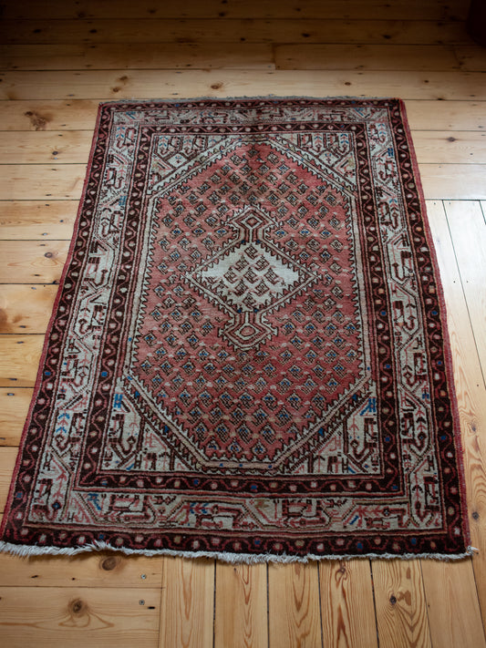 Beautiful Vintage Persian Rug | Wonderful Patina & Colours | 155 x 110cm (#9)