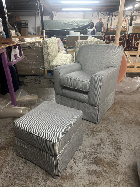 Bespoke Elle Armchair & Footstool