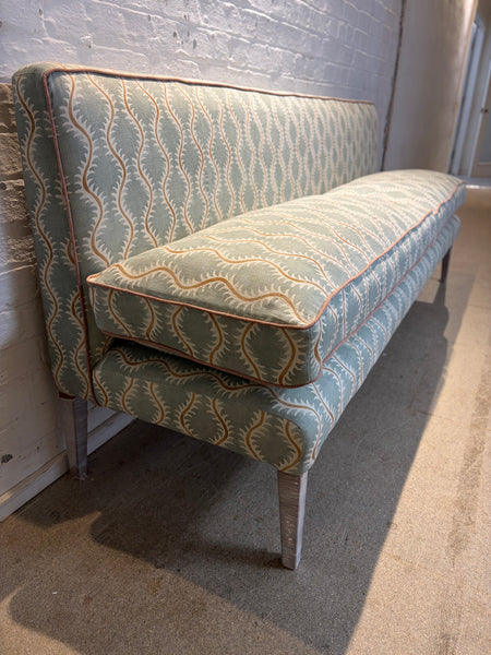 220cm Emily banquette in Linwood, Helter Skelter