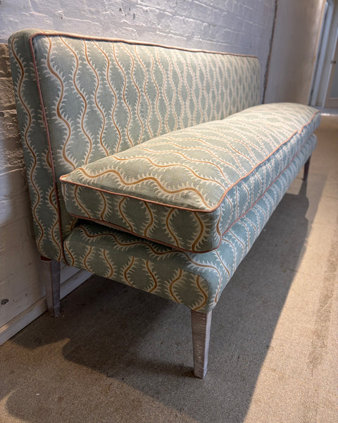 220cm Emily banquette in Linwood, Helter Skelter