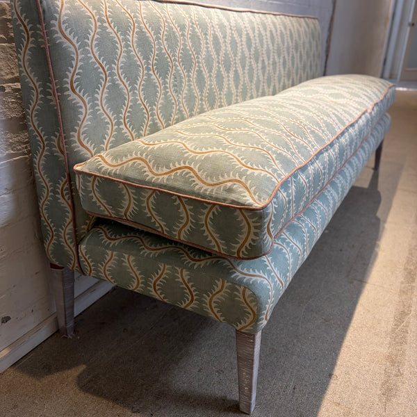 220cm Emily banquette in Linwood, Helter Skelter