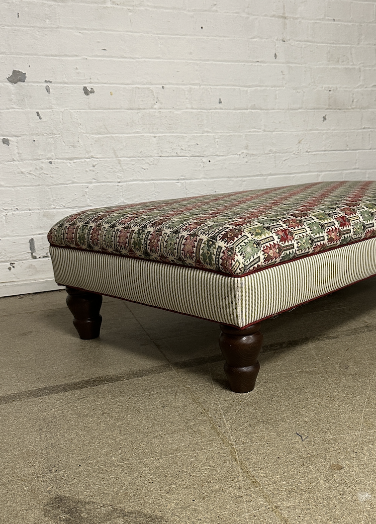 Bryher ottoman in Anatolia Verdigris Multi