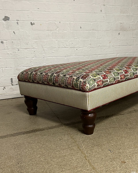 Bryher ottoman in Anatolia Verdigris Multi