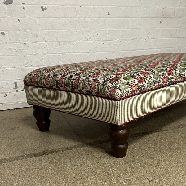 Bryher ottoman in Anatolia Verdigris Multi