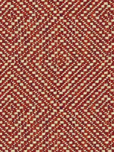 End of Bed Sofa in Linwood Westray Raspberry with blue piping