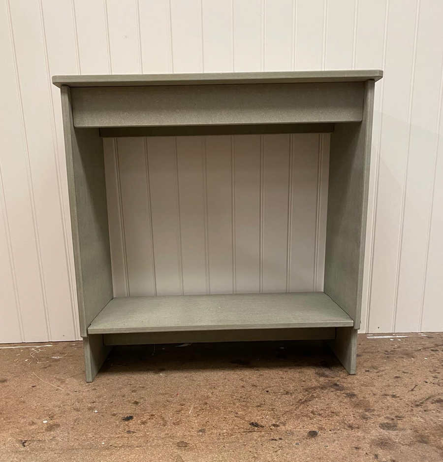Ruth Table with table cloth and glass top