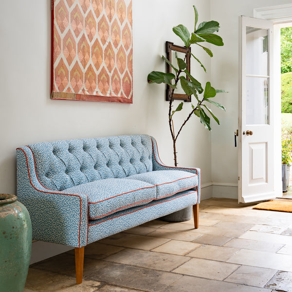 182cm Thea Banquette in Romo, Junie Boathouse Blue