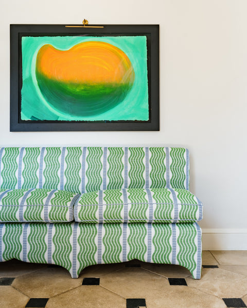 Claudia curved footer banquette