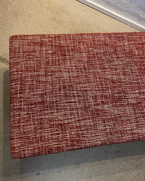 Honey Ottoman in Christopher Farr Dodoma in Red