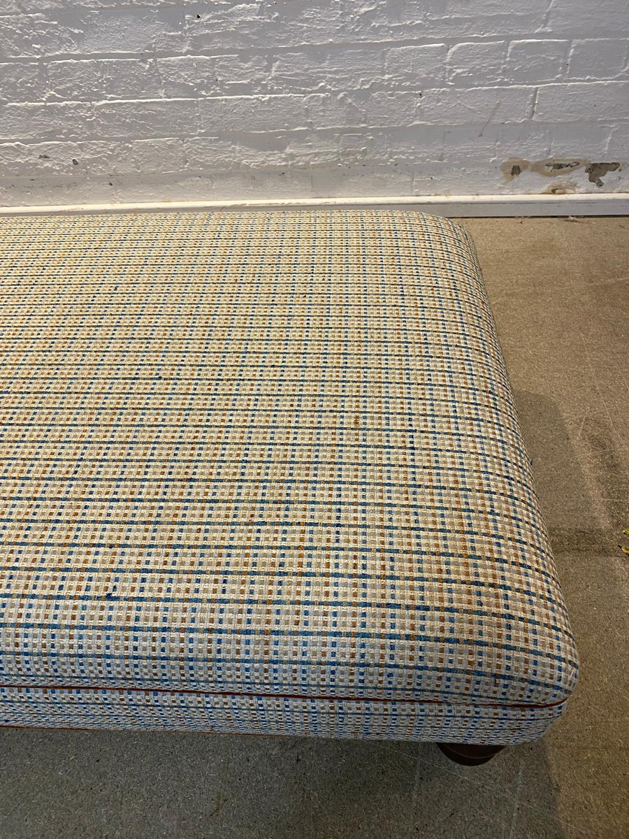 Bryher ottoman in Prestigious Textiles Rainier in Sapphire