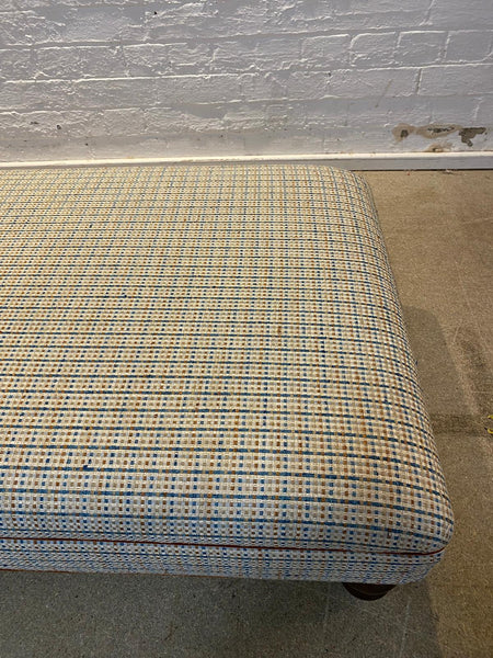 Bryher ottoman in Prestigious Textiles Rainier in Sapphire