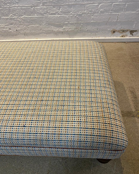 Bryher ottoman in Prestigious Textiles Rainier in Sapphire