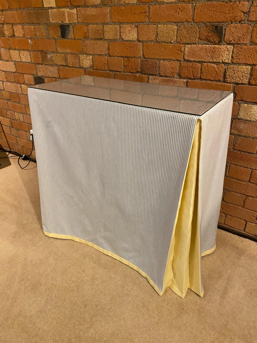 The Ruth MDF console table (with the option of adding a tablecloth!)