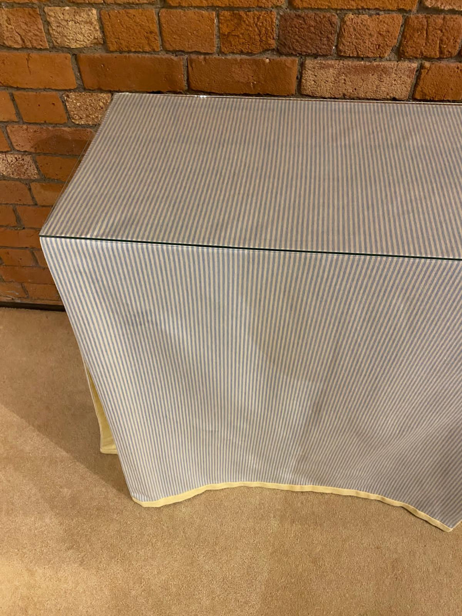 The Ruth MDF console table (with the option of adding a tablecloth!)