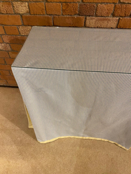 The Ruth MDF console table (with the option of adding a tablecloth!)