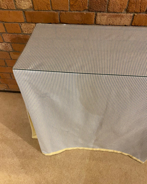 The Ruth MDF console table (with the option of adding a tablecloth!)