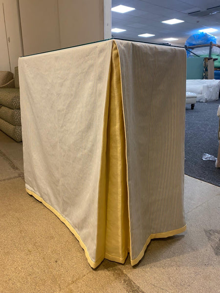 The Ruth MDF console table (with the option of adding a tablecloth!)