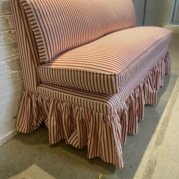 Katherine Slipper Back Skirted Banquette