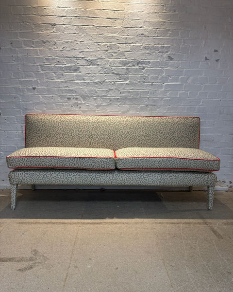 Linwood Wiggle, Lucy Banquette 200cm with red piping