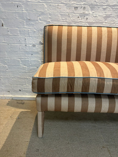 Colours of Arley, Lucy Banquette 180cm with denim piping