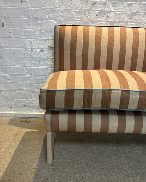Colours of Arley, Lucy Banquette 180cm with denim piping