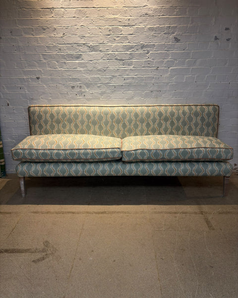 220cm Emily banquette in Linwood, Helter Skelter