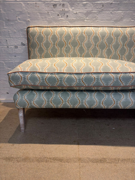 220cm Emily banquette in Linwood, Helter Skelter