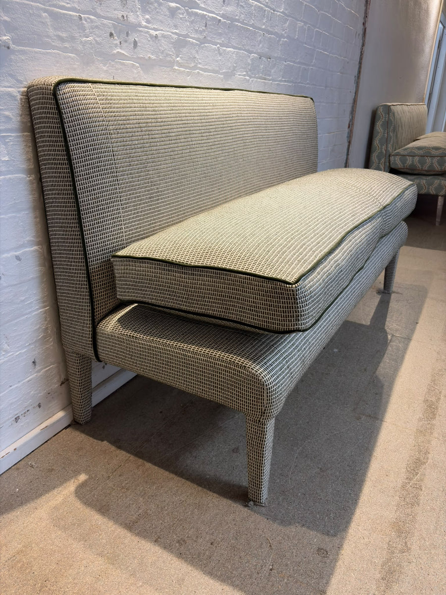 160cm Lucy banquette in cloth shop paradise outdoor green
