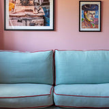 Amy Skirted Sofa - The House Upstairs