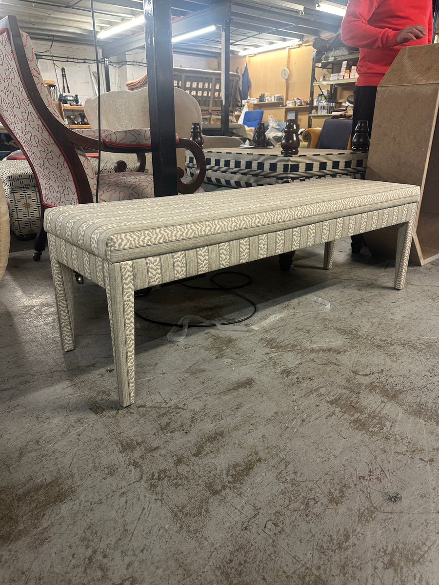 Aria Bench in Your Choice of Fabric - The House Upstairs