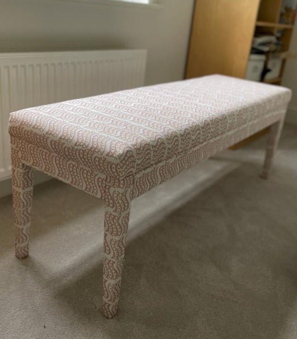 Aria Bench in Your Choice of Fabric - The House Upstairs