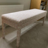 Aria Bench in Your Choice of Fabric - The House Upstairs