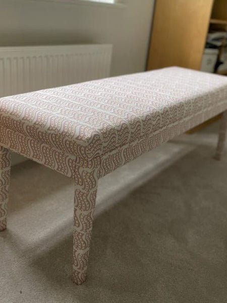 Aria Bench in Your Choice of Fabric - The House Upstairs